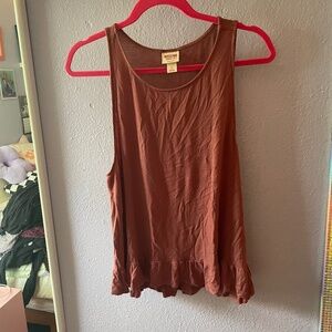 Mossimo Supply Co. Flare Tanktop, Brown, Size L